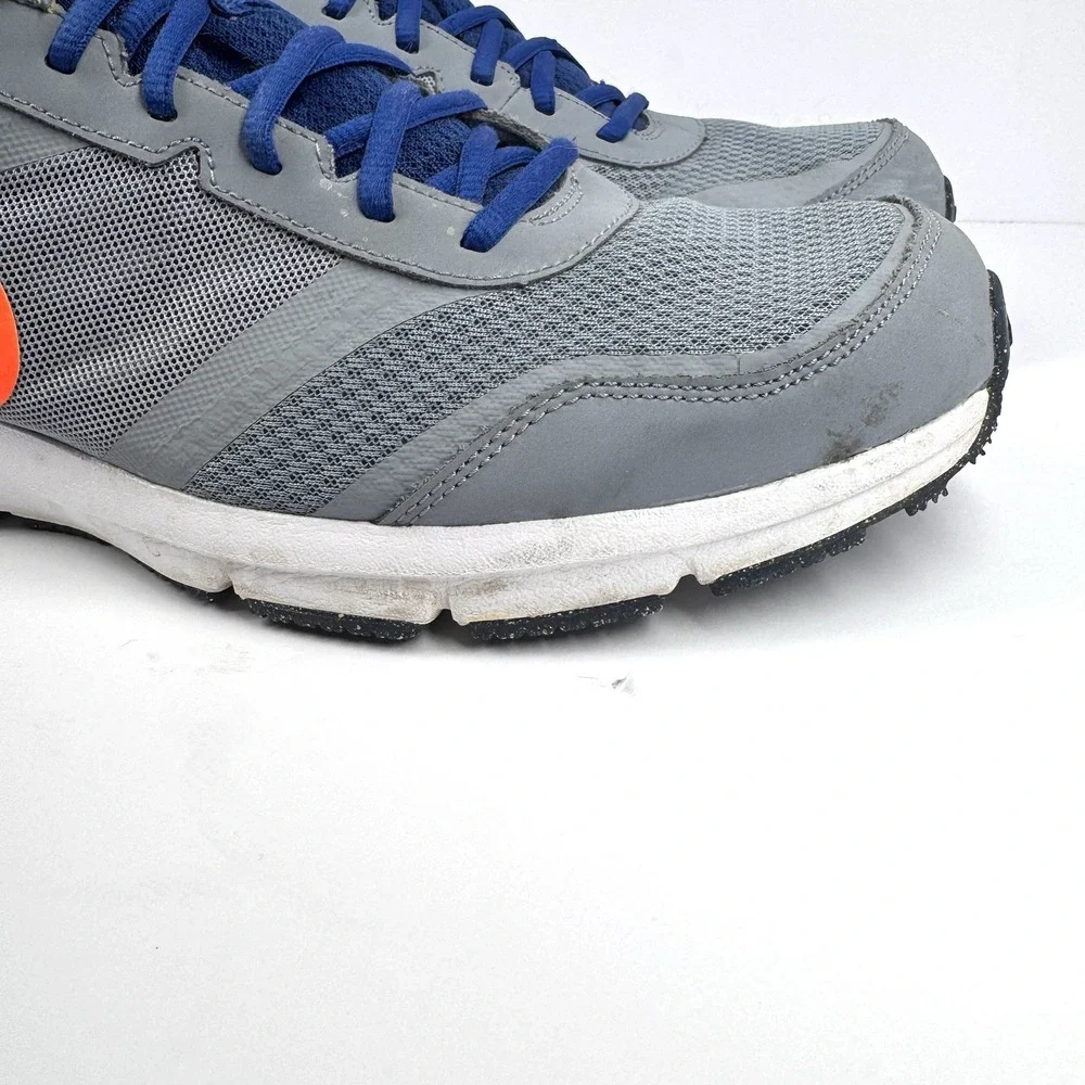 Nike Air Relentless 4 Mens Running Shoes Gray‎ Orange Blue Lace Up Size 15